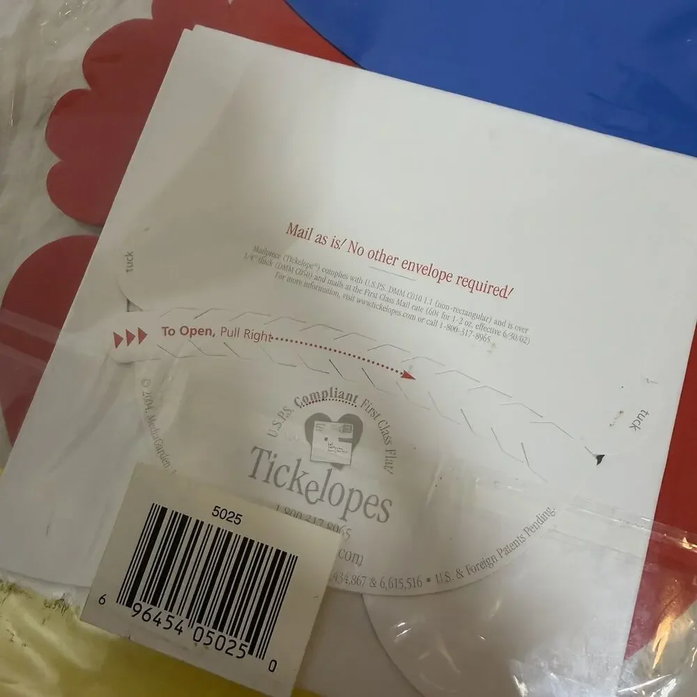 Tickelopes Clown Birthday Card with Envelope! Unique Greeting Cards NIP 2004 Vtg